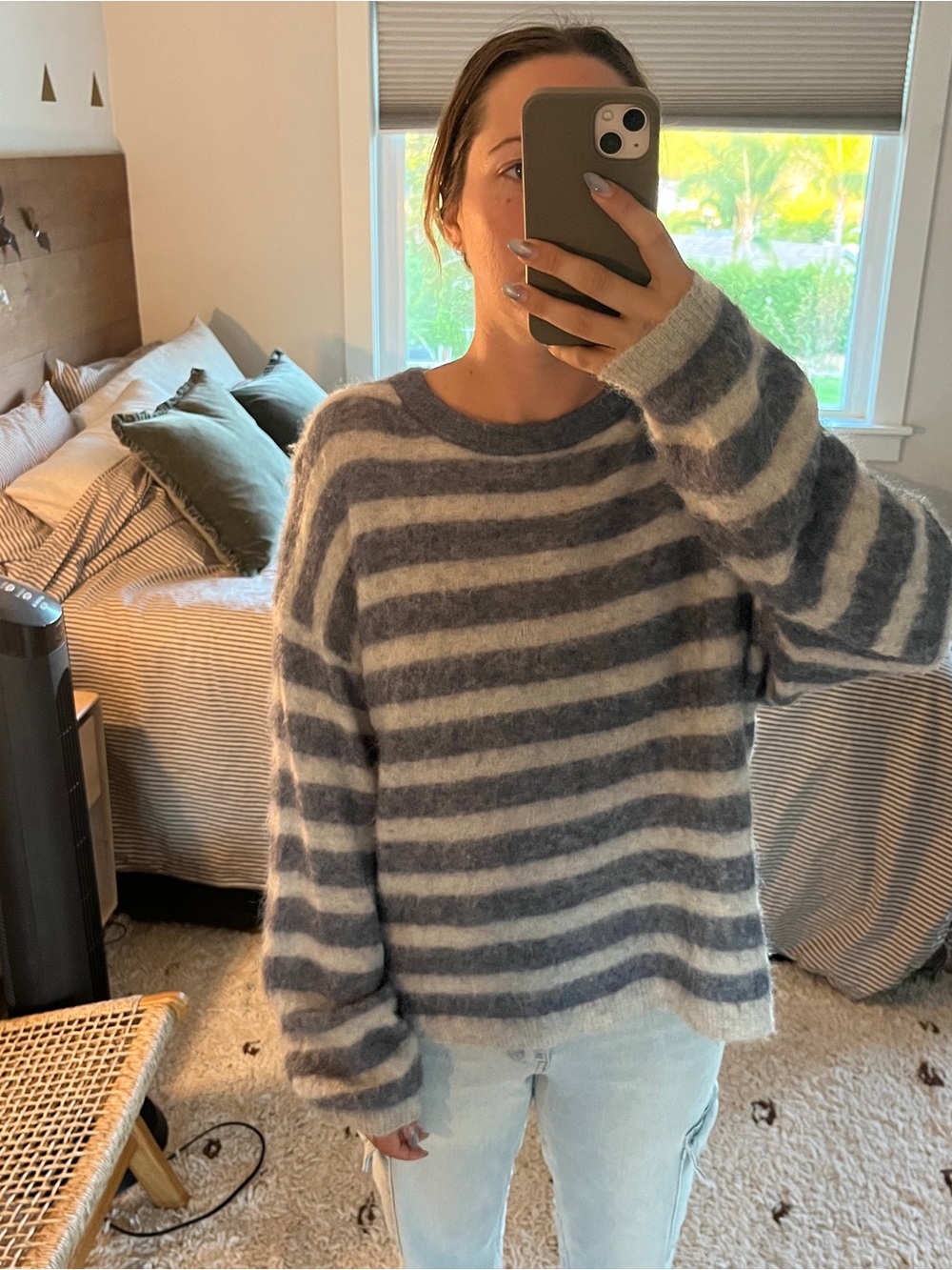American Vintage Stripped Cozy Crewneck Sweater